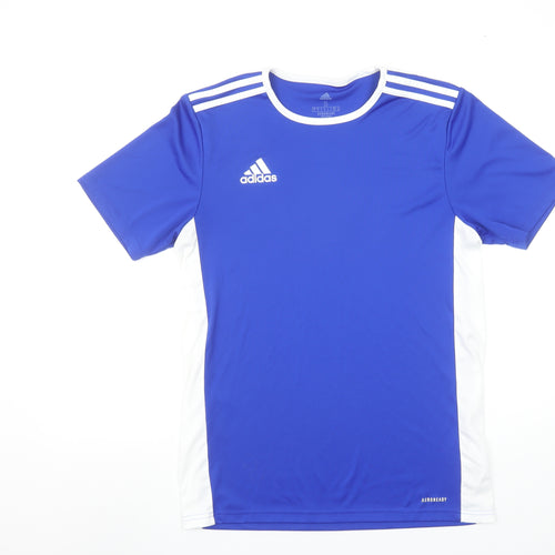 Adidas Men Blue S Aeroready Short Sleeve Sports T-Shirt