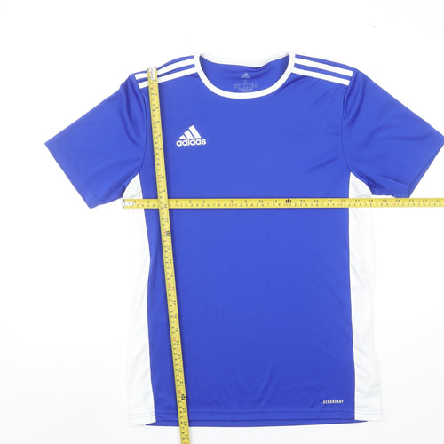 Adidas Men Blue S Aeroready Short Sleeve Sports T-Shirt