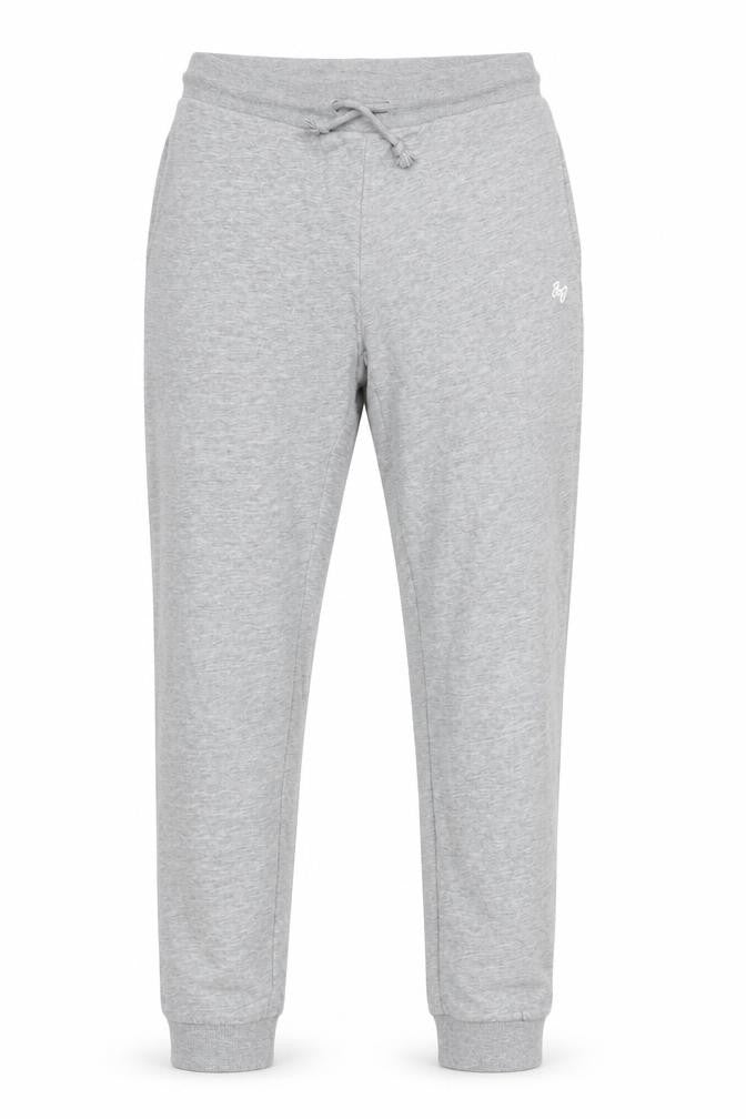Front view of Jack & Jones men’s grey jogger trousers m regular fit casual