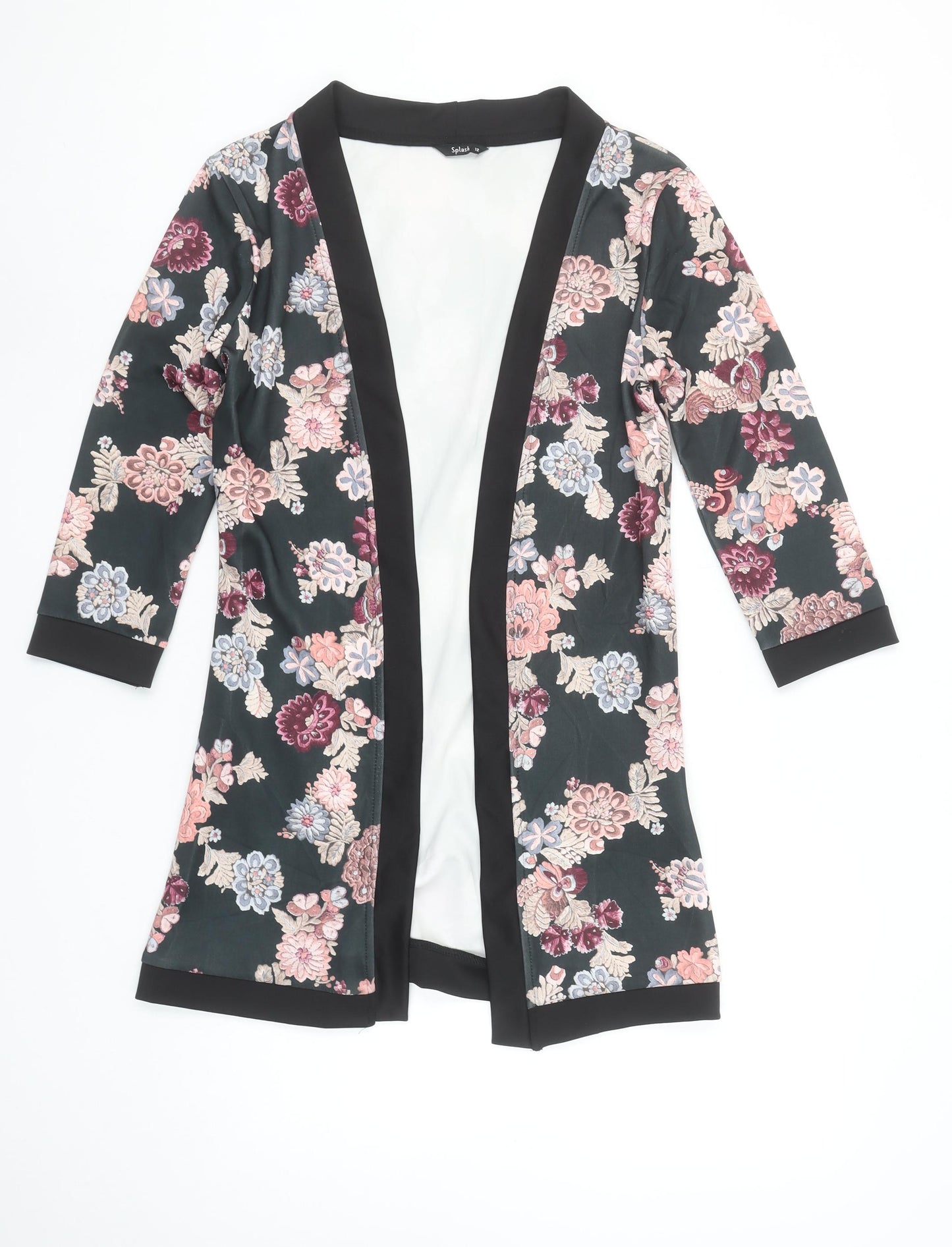 Splash Women’s Multicoloured Floral Kimono Blouse Size 12