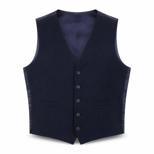 Marks and Spencer Men's Blue Wool Blend Waistcoat Size M Regular