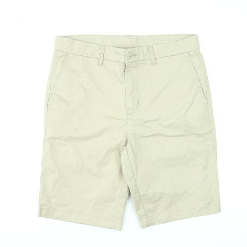 Dunnes Stores Men's Beige Chino Shorts Size L 34in Cotton Blend
