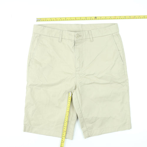 Dunnes Stores Men's Beige Chino Shorts Size L 34in Cotton Blend