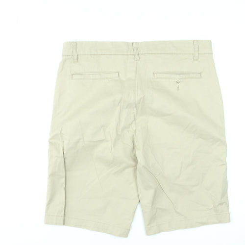 Dunnes Stores Men's Beige Chino Shorts Size L 34in Cotton Blend