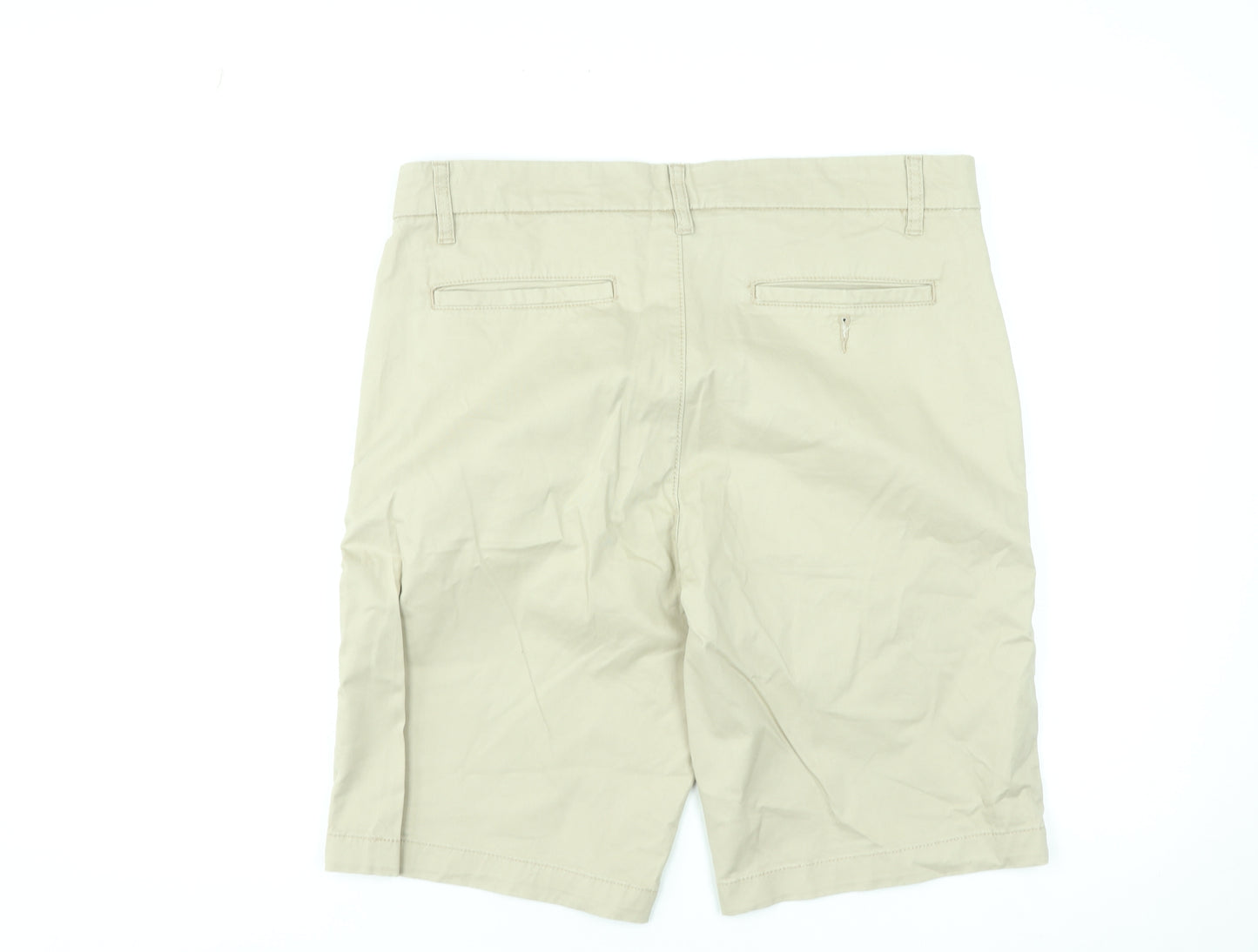 Dunnes Stores Men's Beige Chino Shorts Size L 34in Cotton Blend