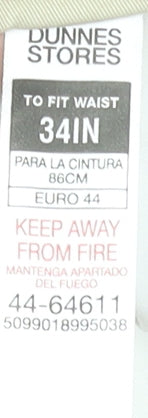 Dunnes Stores Men's Beige Chino Shorts Size L 34in Cotton Blend