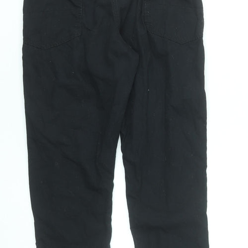 Next Boys Black NASA Jogger Trousers 10 Years Cotton Elastic Waist