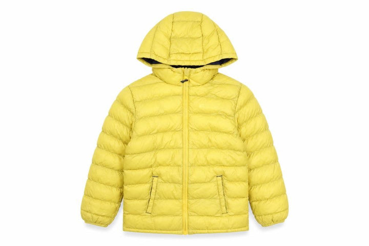 Mountain Warehouse Boys Yellow Hooded Puffer Jacket 5-6 Years Water Resistant