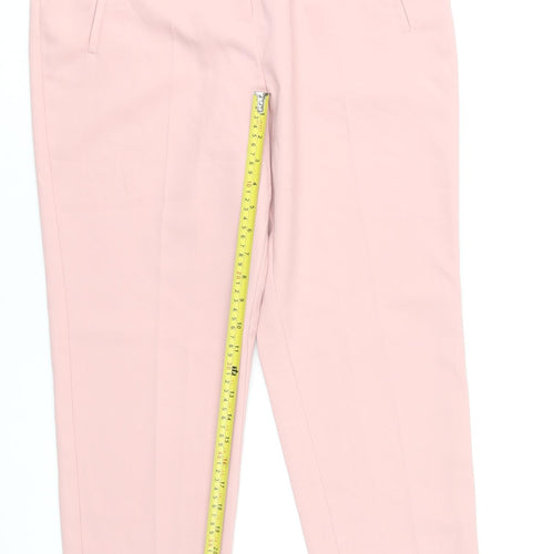 Primark Women’s Pink Tapered Trousers Size 12 Polyester Workwear