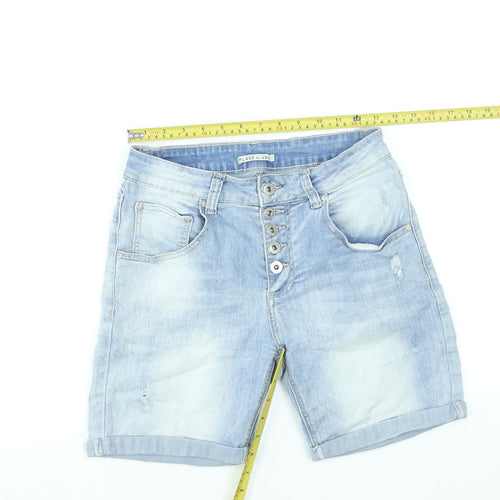 Place du Jour Women's Blue Denim Bermuda Shorts Size 12