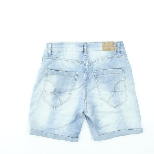 Place du Jour Women's Blue Denim Bermuda Shorts Size 12