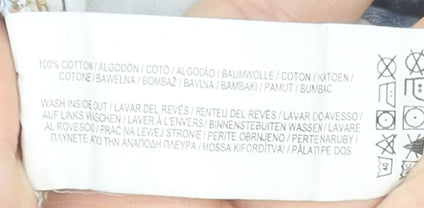 Primark Women Blue Denim Mini Skirt Size 12 Cotton Casual