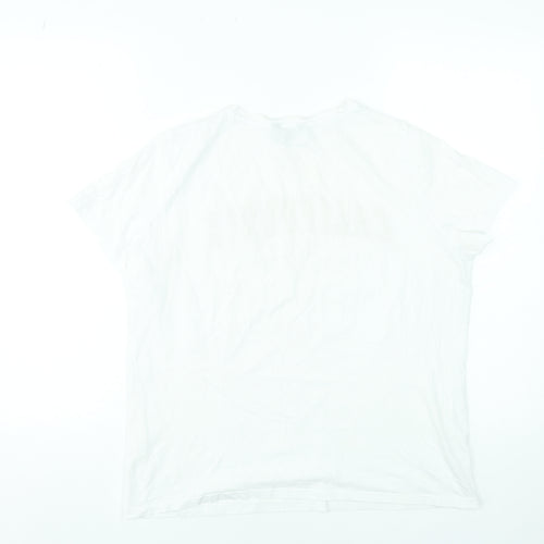 New Look Women’s White California Graphic T-Shirt Size 12 Cotton Casual