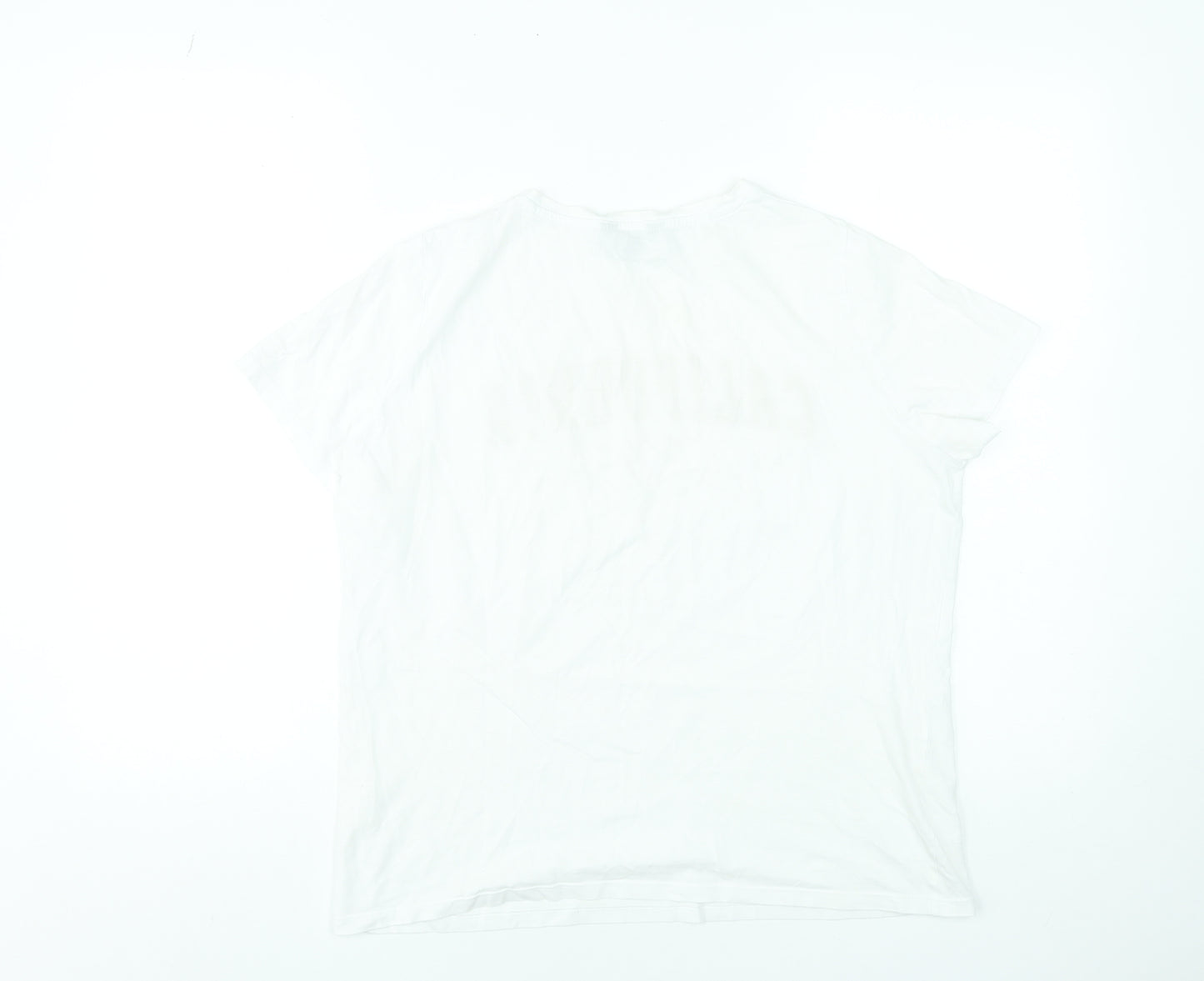 New Look Women’s White California Graphic T-Shirt Size 12 Cotton Casual