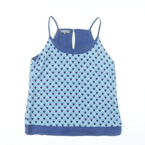 Matis Womens Blue Geometric Camisole Tank Top Size M