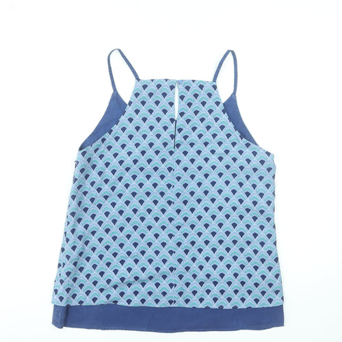 Matis Womens Blue Geometric Camisole Tank Top Size M