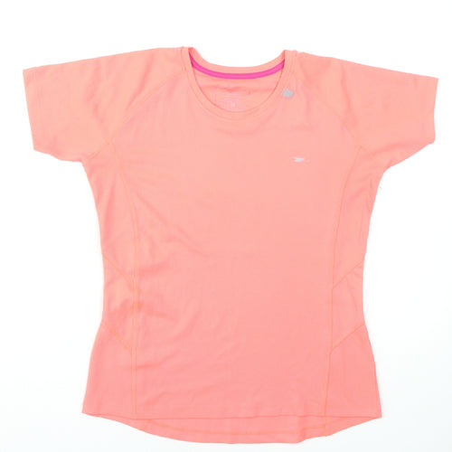 Crane Women Pink Short Sleeve Sports T-Shirt Size M 12-14
