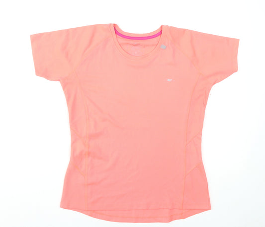 Crane Women Pink Short Sleeve Sports T-Shirt Size M 12-14