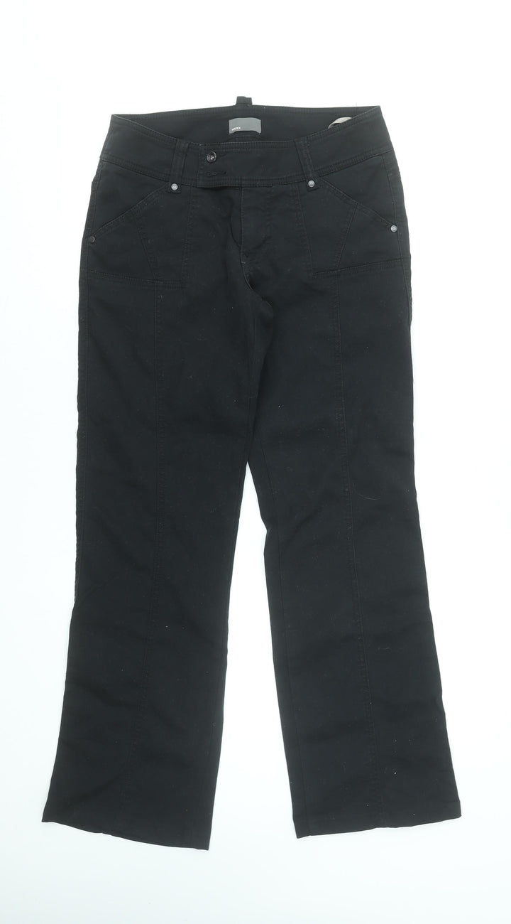 Mexx Women's Black Straight Leg Jeans Size 10 Regular Fit