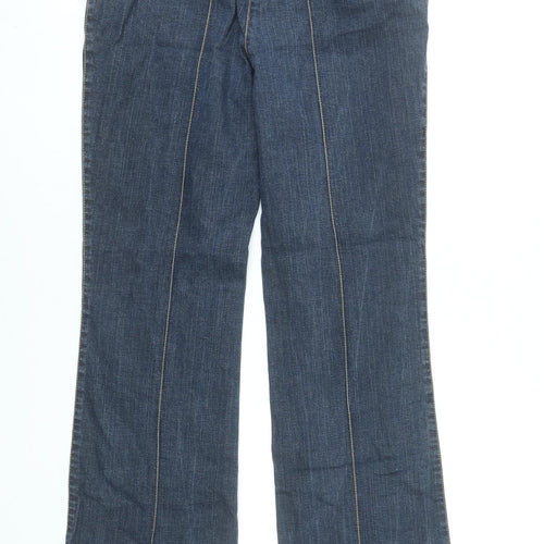 Steilmann Women Blue Straight Leg Mid Rise Stretch Denim Jeans Size 10
