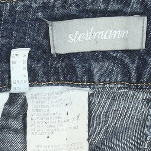 Steilmann Women Blue Straight Leg Mid Rise Stretch Denim Jeans Size 10