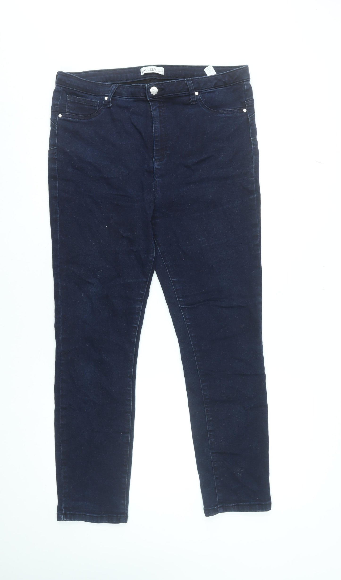 Gallery Women's Blue Skinny Jeans Size 16 Stretch Denim