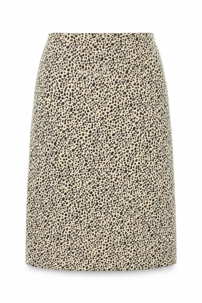 Nasty Gal Womens Beige Animal Print Midi Pencil Skirt Size 10