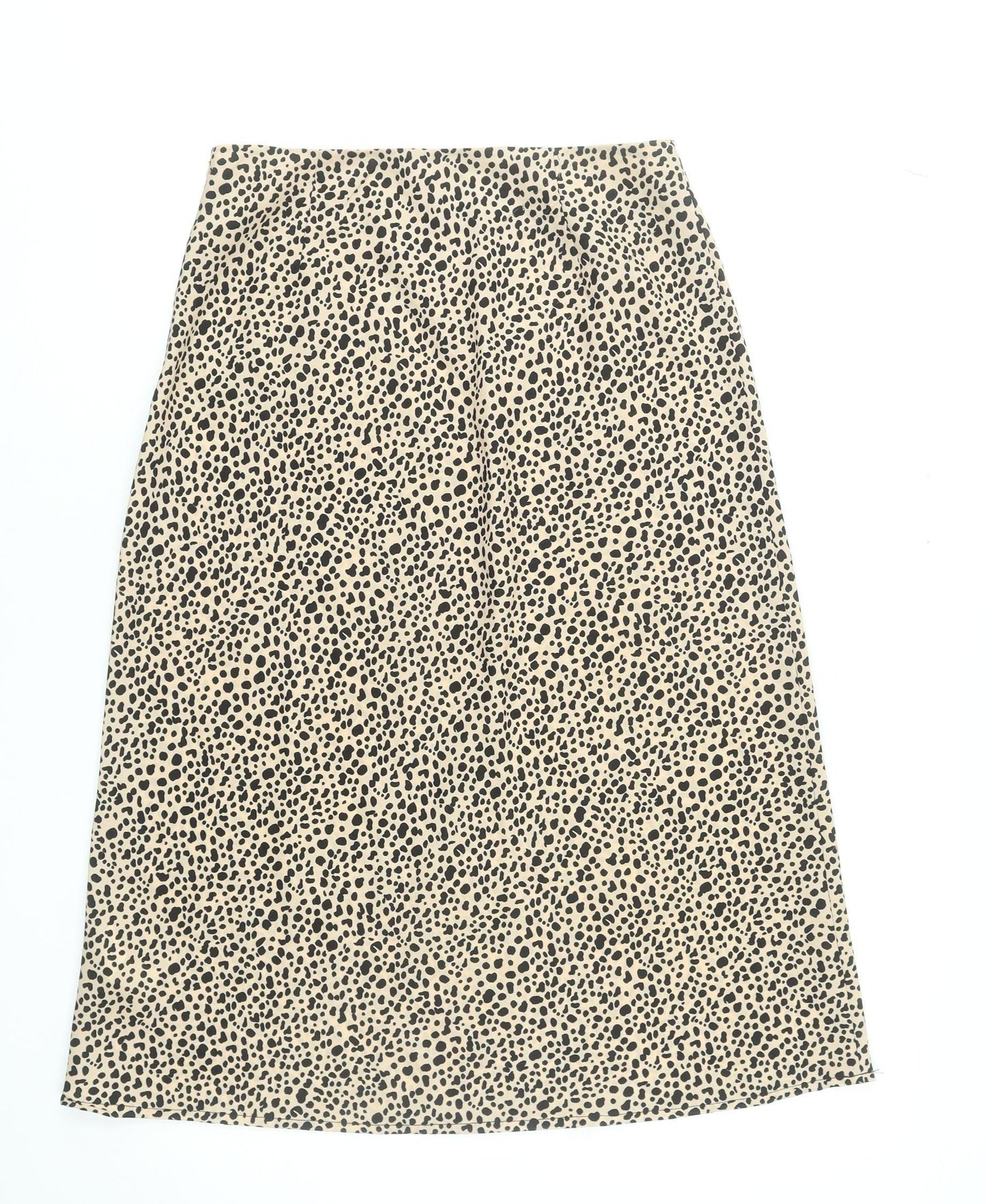 Nasty Gal Womens Beige Animal Print Midi Pencil Skirt Size 10
