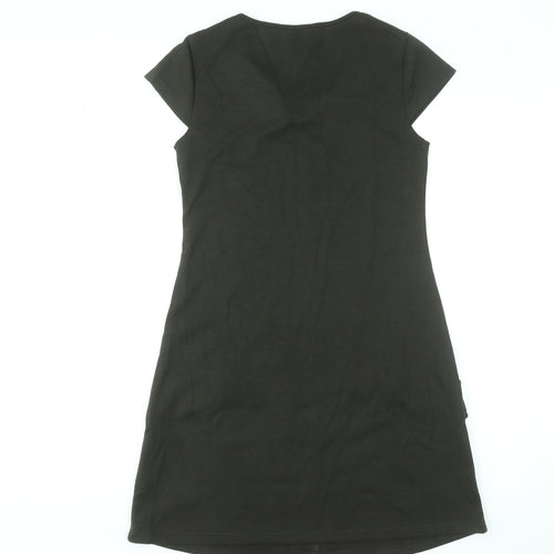 Dorothy Perkins Women’s Green Shift Dress Size 10 Short Sleeve Knit Workwear