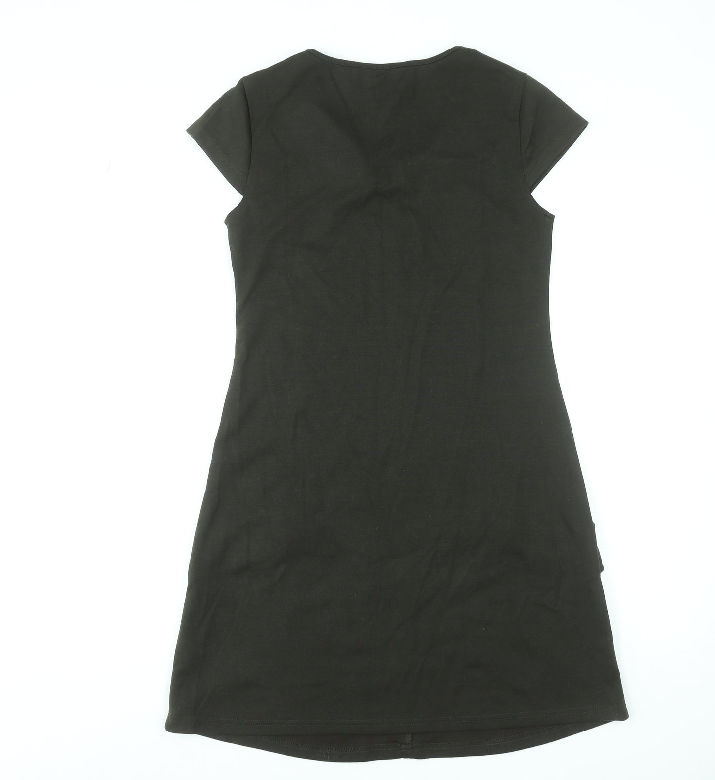 Dorothy Perkins Women’s Green Shift Dress Size 10 Short Sleeve Knit Workwear