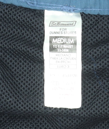 St. Bernard for Dunnes Stores Men's Black Medium Board Shorts Swimwear