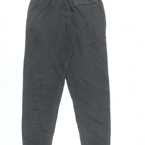 Under Armour Boys Black Fleece Jogger Trousers Size L Comfortable Activewear