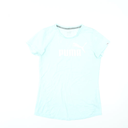 Puma Women's Blue XS Slim Fit Sports T-Shirt