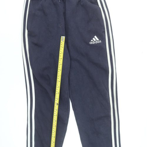 Adidas Men’s Blue Jogger Sweatpants S Elastic Waist Tapered Fit