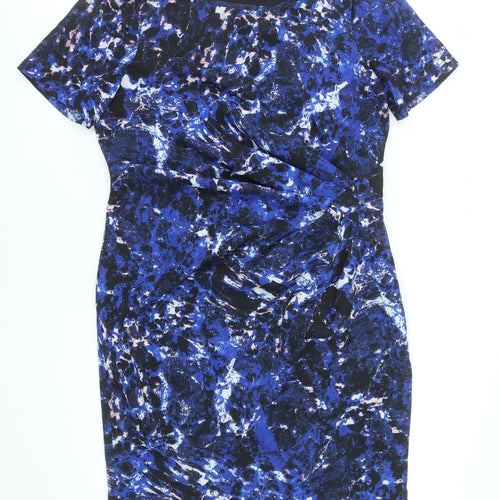 Marks and Spencer Women’s Blue Ruched Sheath Dress Size 12