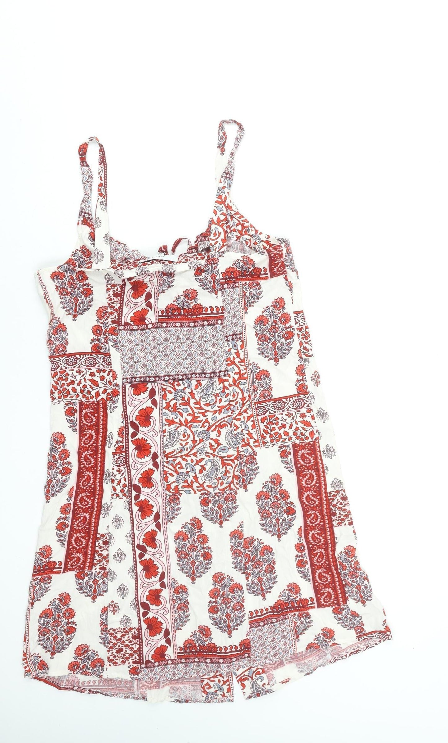 Next Women's Multicoloured Size 8 Bohemian Viscose Slip Dress