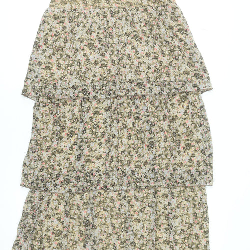 Wallis Women’s Multicoloured Floral Midi Peasant Skirt Size 10