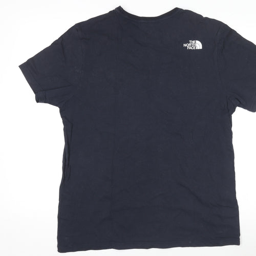 The North Face Mens Black Regular Fit Cotton Logo T-Shirt M