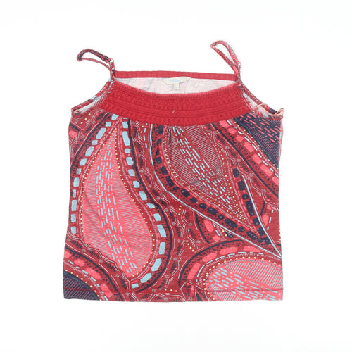 Foi Foi Women’s Red Bohemian Cotton Camisole Top Size 12