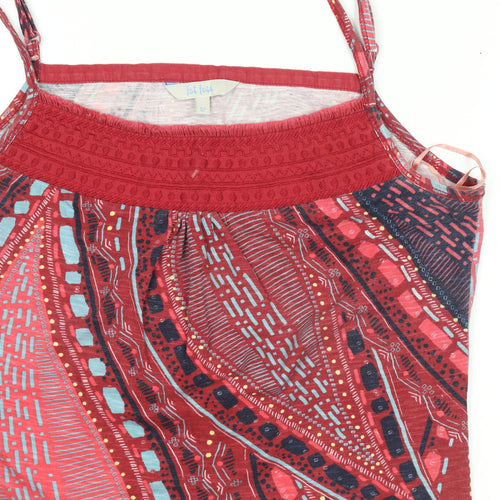 Foi Foi Women’s Red Bohemian Cotton Camisole Top Size 12