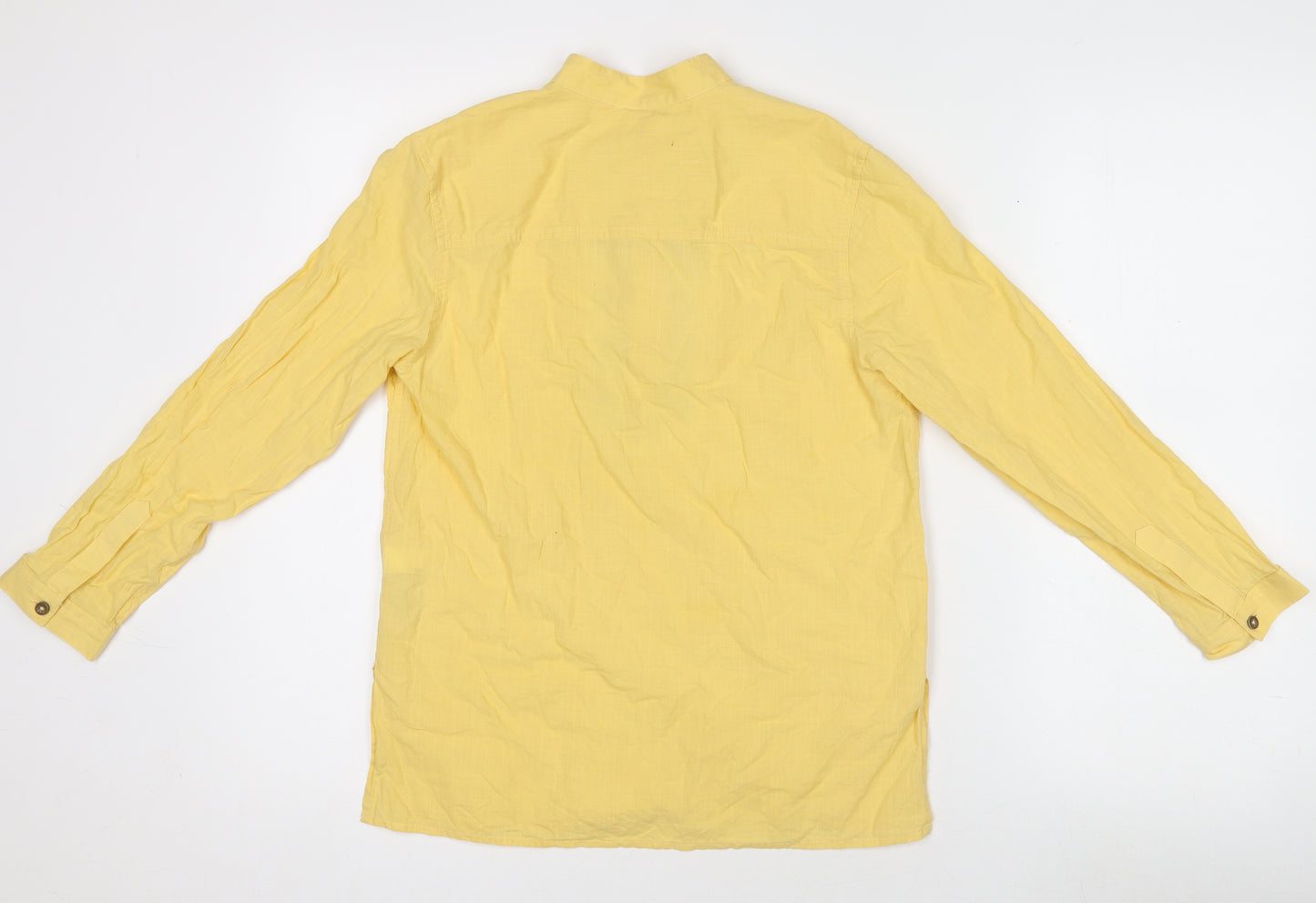 Next Girls Yellow Linen Embroidered Tunic Blouse 10 Years