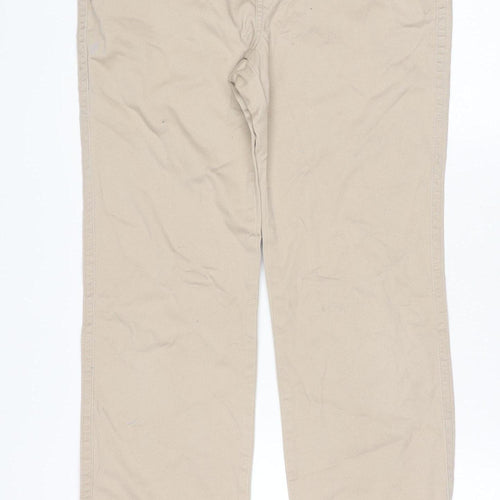 Justice Jeans Beige Straight Leg Juniors 16 Regular Teen Girls Cotton Blend