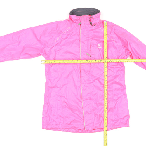 Dare 2B Women's Pink Windbreaker Jacket Size 8 Lightweight Hooded Activewear