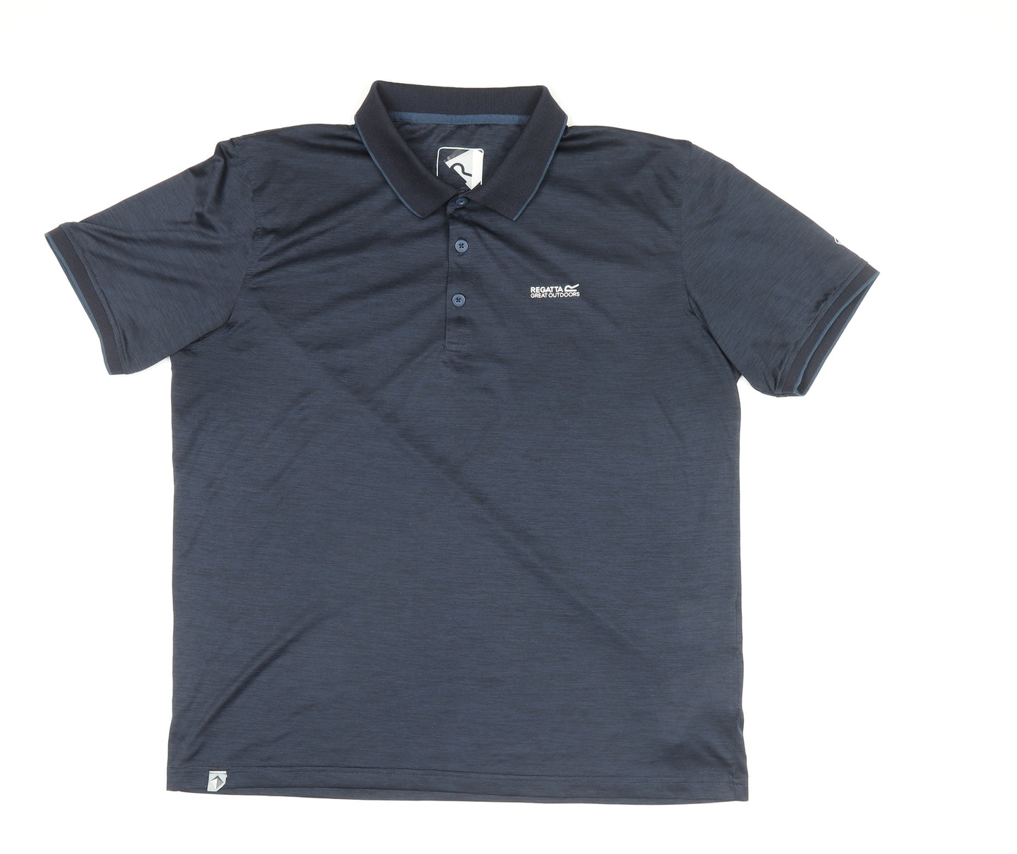 Regatta Great Outdoors Men's Blue XL Polo Shirt Quick Dry Activewear