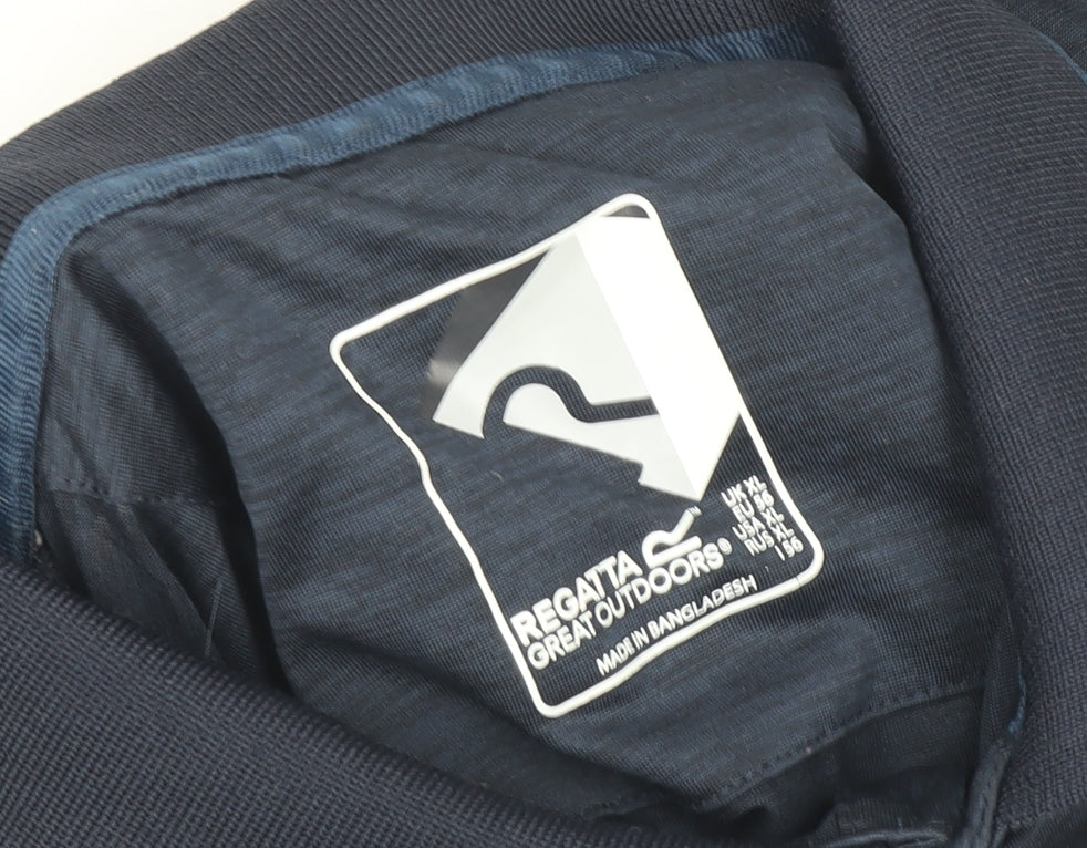 Regatta Great Outdoors Men's Blue XL Polo Shirt Quick Dry Activewear