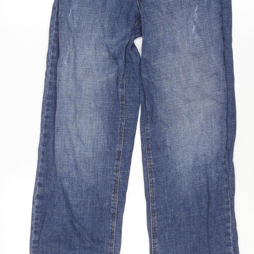 Name It Girls Blue Denim Straight Jeans Adjustable Waist Size 16 Years