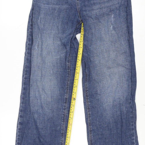 Name It Girls Blue Denim Straight Jeans Adjustable Waist Size 16 Years