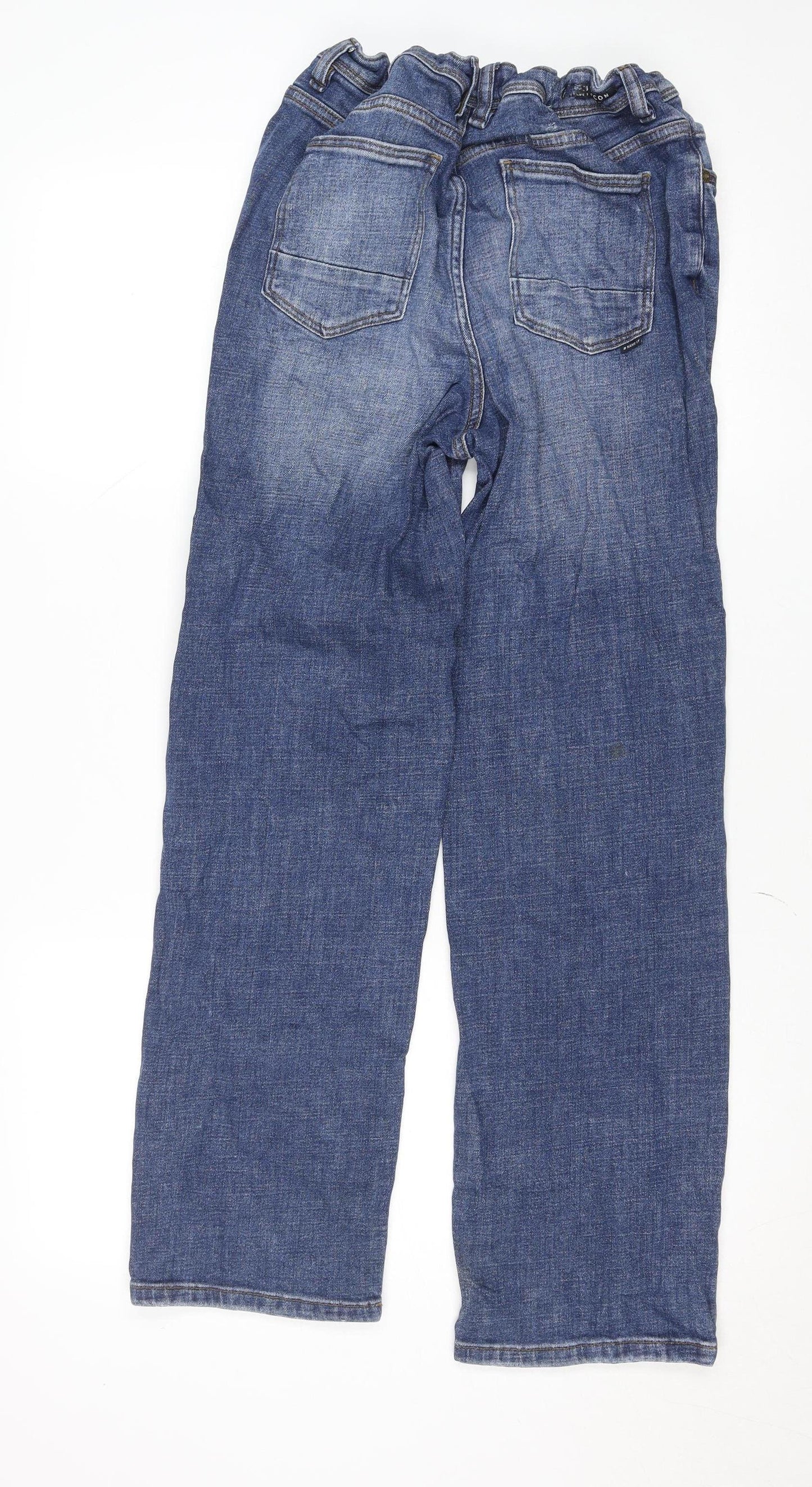 Name It Girls Blue Denim Straight Jeans Adjustable Waist Size 16 Years