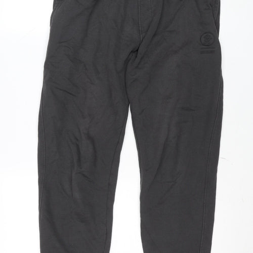 SikSilk Womens Black Regular Fit Fleece Sweatpants M