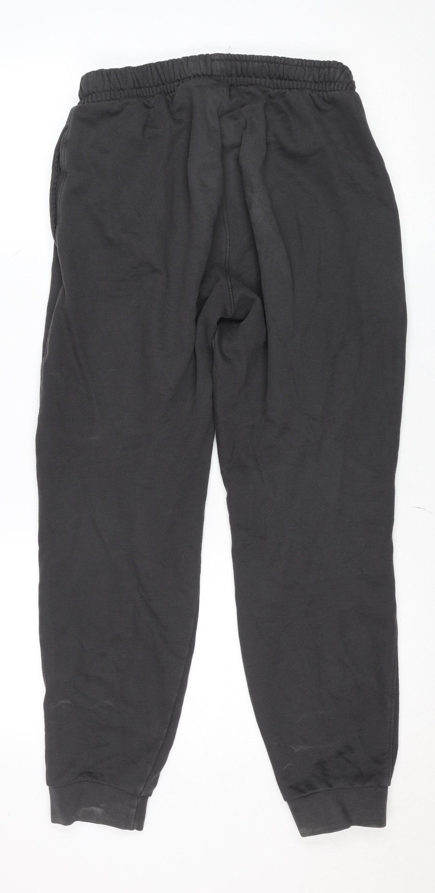 SikSilk Womens Black Regular Fit Fleece Sweatpants M